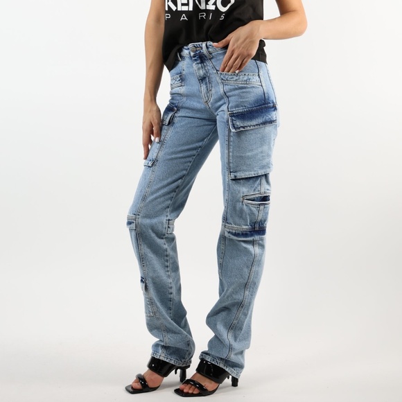 ICON Bianca cargo jeans 25 New - Picture 1 of 11